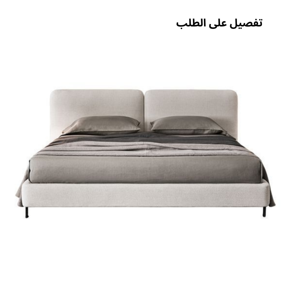 سرير رويال تفصيل حسب الطلب – سرير منجد فاخر لغرف النوم