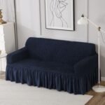 Turkish Bubble Sofa Covers _ Stretchable & Frilled _ HOKIPO